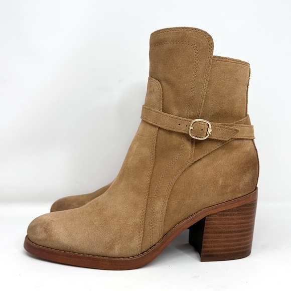 Sam Edelman Simona Suede Block Heel Booties - Picture 9 of 14